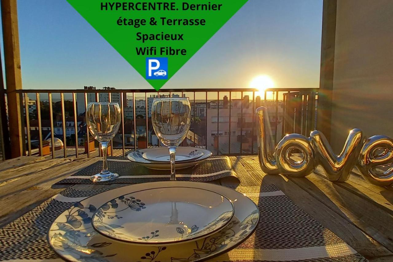La Dolce Vita -T2 52M2- Dernier Etage- Terrasse-Parking-Wifi Fibre Apartment Tarbes Bagian luar foto